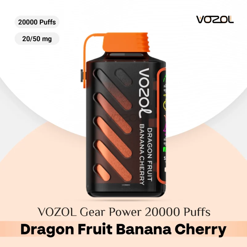 VOZOL Gear Power 20000 Puffs Dragon Fruit Banana Cherry