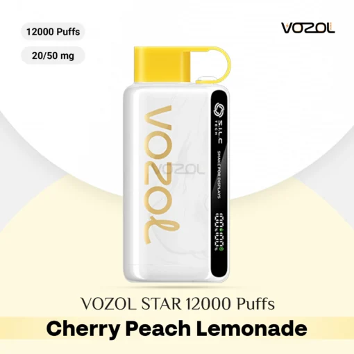 VOZOL STAR 12000 Puffs Cherry Peach Lemonade