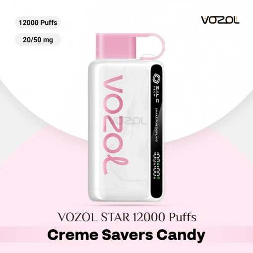 VOZOL STAR 12000 Puffs Creme Savers Candy