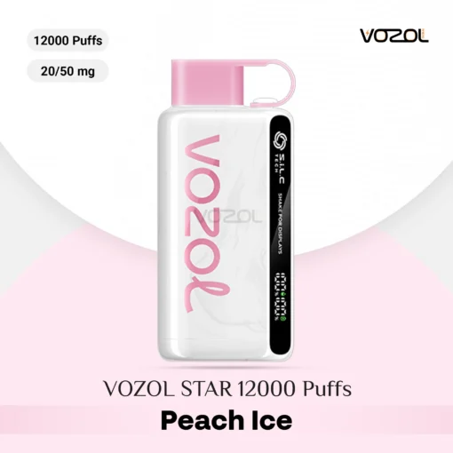 VOZOL STAR 12000 Puffs Peach Ice Disposable