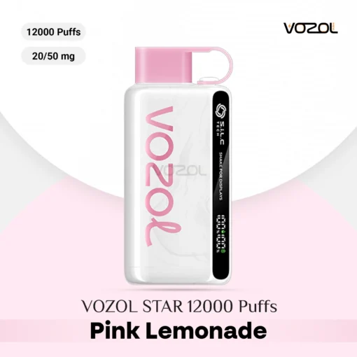 VOZOL STAR 12000 Puffs Pink Lemonade