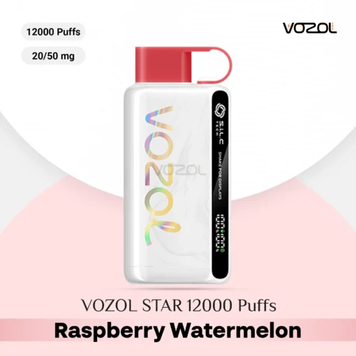 VOZOL STAR 12000 Puffs Raspberry Watermelon