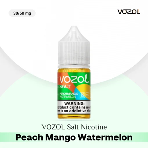 VOZOL Salt Nicotine Peach Mango Watermelon