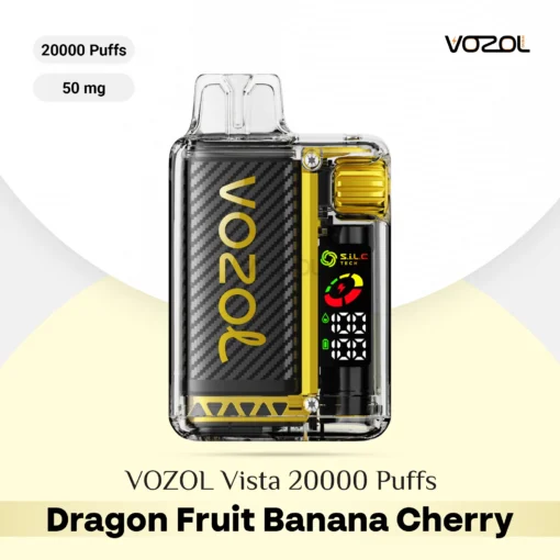 VOZOL Vista 20000 Puffs Dragon Fruit Banana Cherry