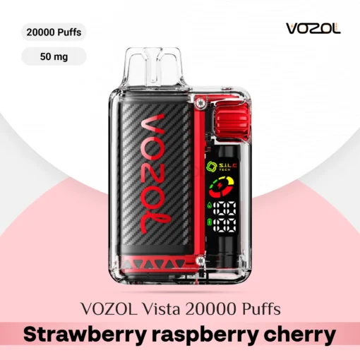 VOZOL Vista 20000 Puffs Strawberry Raspberry Cherry