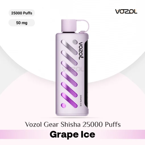 Vozol Gear Shisha 25000 Puffs Grape Ice