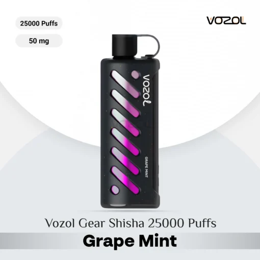 Vozol Gear Shisha 25000 Puffs Grape Mint