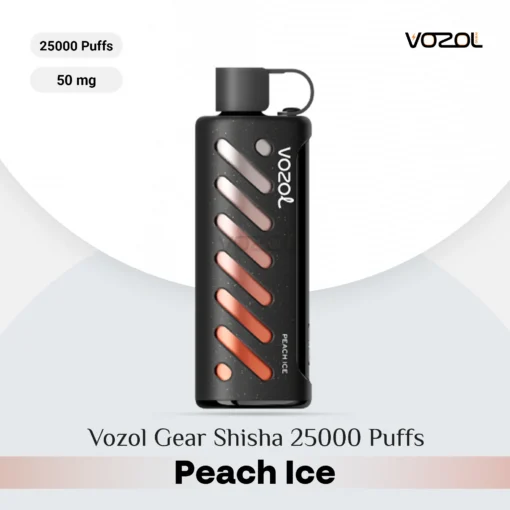 Vozol Gear Shisha 25000 Puffs Peach Ice