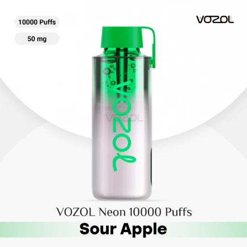 VOZOL NEON 10000 Puffs Sour Apple ice